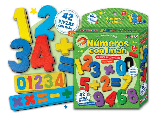 Numeros De Goma Eva Con Iman Kreker X 42 Piezas 1