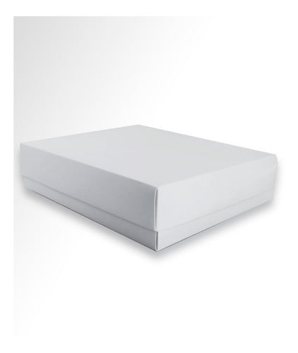 White Cardboard Base and Lid Box 15x15x03 cm - Pack of 100 Units 1