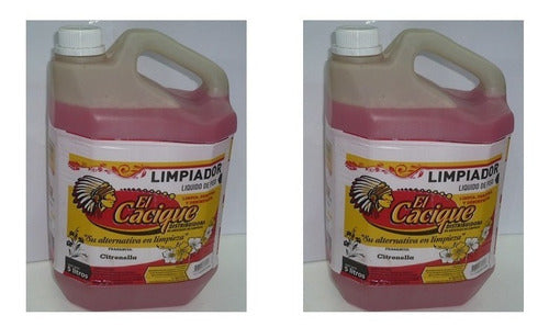 Citronella Floor Deodorant X5lts Cacique, Pack of 2 Units 2