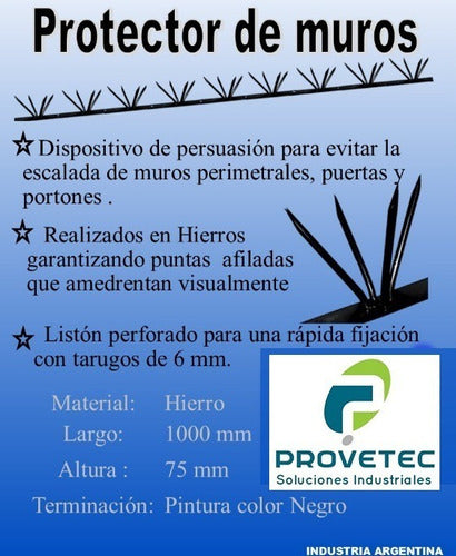 Provetec Puntas Flor Seguridad Protección Muros Pack 10u 3