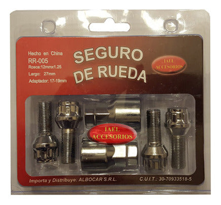 Iael Seguro Rueda Antirobo 4 Bulones 5 Iael Para Fiat Siena 96/18 1