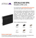 Atrim Plain EPS Baseboard Black 2316 Porcelain Floor Texture 1