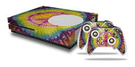 Tie Dye Peace Sign 109 Decal Style Skin Set Se Adapta A Xbox 0