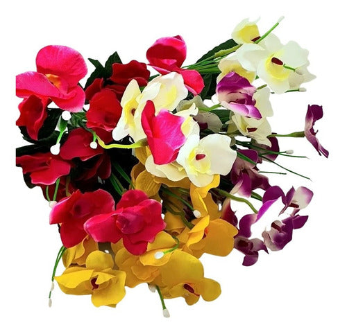 Allways Flowers Ramo Orquidea Artificial Pack X 6 1870 1