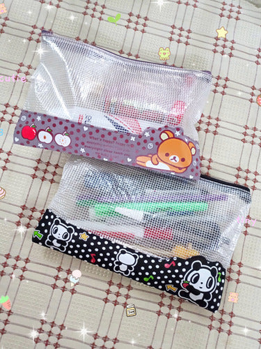 Rilakkuma Panda Kawaii Cute Aesthetic Bear Pencil Case 5