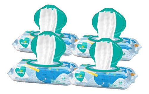 Pack Pampers:4 Paquetes De Toallitas Húmedas Confort X72uc/u 0