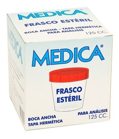 Medica Envase Frasco Estéril A Granel X 125ml Pack X 10 Uni 0