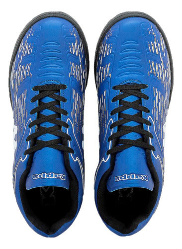 Kappa Napoles TG Indoor Soccer Shoes - Blue Gold White 4