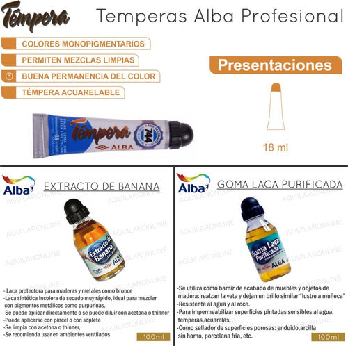 6 Alba Professional Oils 60ml Tubes Group 2 Paint 5