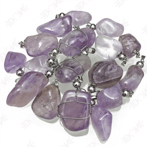 Small Amethyst Stone Natural Amethyst Charms Edone 3
