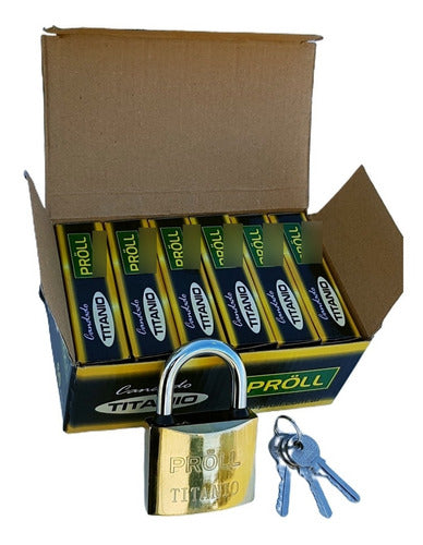 Proll Golden Iron Padlocks N° 60 - Pack of 6 0