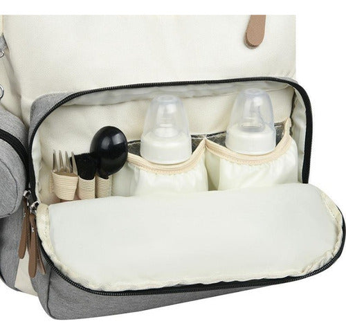 Mamishka Maternal Backpack Bag with Bottle Holders and Dividers 7