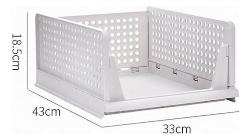 Genérica Estante Organizador Plegable De Plástico 44x34x18,5 Cm 5