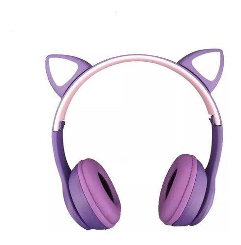 Wireless Bluetooth Cat Ear Headphones with LED Lights 5