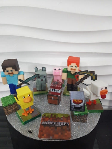 Adornos Naty Minecraft Cake Decoration 1