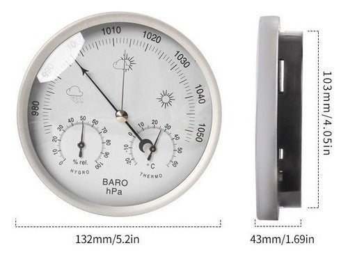 . Estação Meteorológica Barômetro Termômetro Higrômetro 3 5