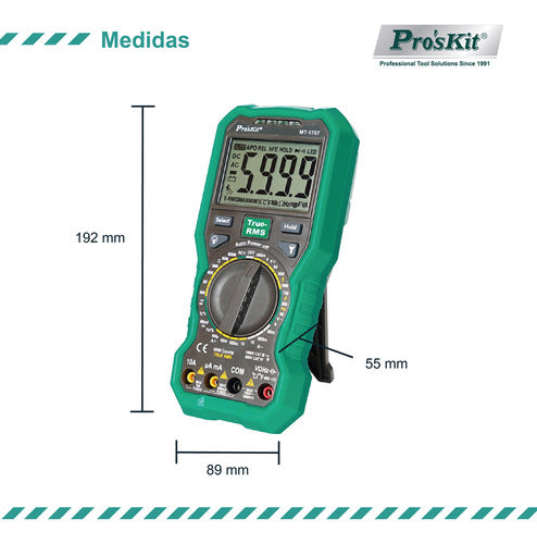 Tester Digital Proskit Rms/ncv Mt-1707 P 3