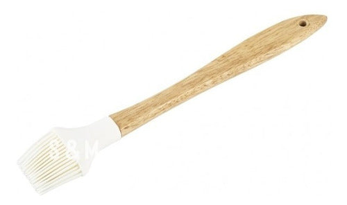 Mignonnerie Silicone Brush with Wooden Handle Linea Snow 0