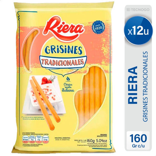 Riera Traditional Breadsticks Pack of 12 Units - Best Price 0