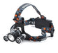 High Power Headlamp Rechargeable LED Mining Headlamp 3x Cree T6 USB 0