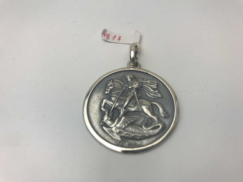 Tuset Joyeros Medalla San Jorge Grande En Plata 925 1