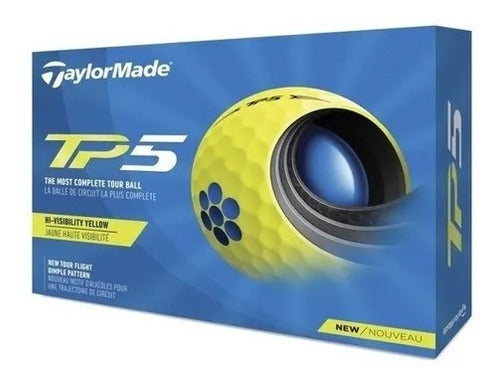 TaylorMade TP5 Yellow Golf Balls - Box of 12 0