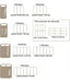 Pack of 6 Units for Headboard - Sommier Backrest 30x30 15