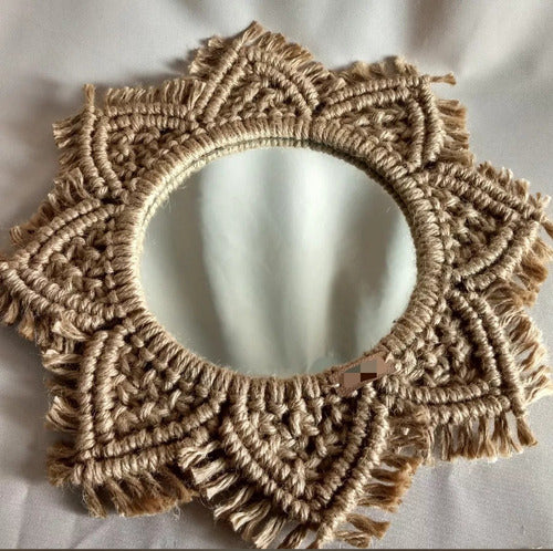 Analuzdecohome Macrame Jute Mirror 5