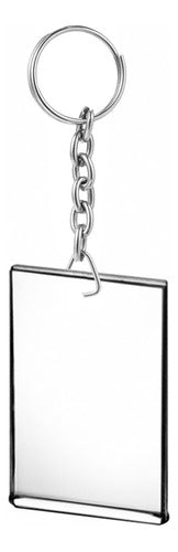 Logimatica 50 Acrylic Keychain 6x4 Photo Holder with Long Chain 0