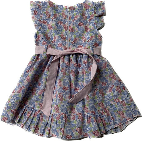 Mambo Kids 9804 Baby Dress in Liberty Poplin for 6 to 24 Months 7