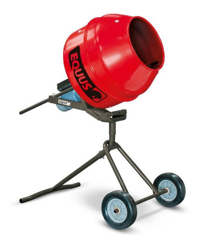 Equus Portable Vertical Concrete Mixer 140L with Motor Protector 0