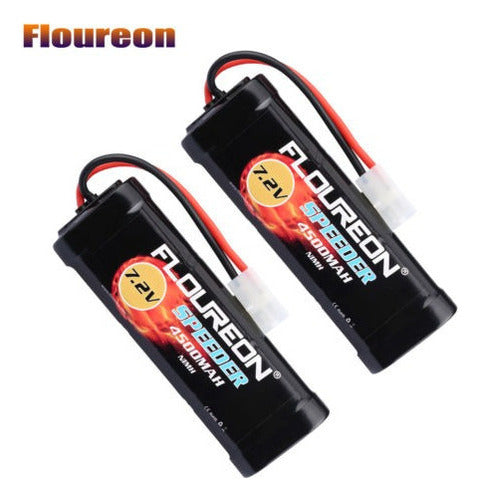 Floureon Enchufe Hembra-Tamiya 7.2V 2 x 4500mAh Ni-MH Battery Pack 2