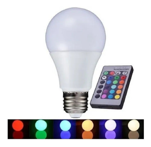 Electro LED Lamp 12W 16 Colors with Remote Control - La Aldea 1