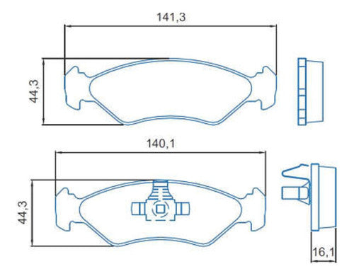 Pastilha De Freio Dianteiro Jurid Para Ford Ka E Fiesta 1.0 1