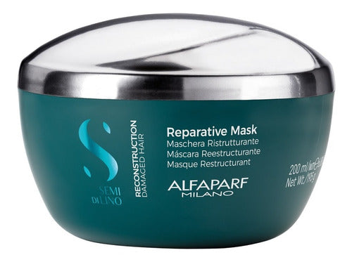 Alfaparf Milano Semi Di Lino Repairing Shampoo + Mask Set 3