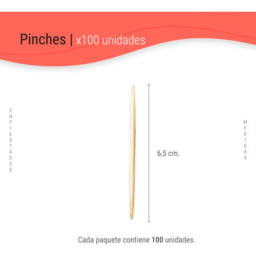 Enfiestados Premium Wooden Toothpicks Individual X300 4