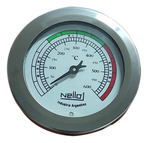 NELLO Oven Pyrometer Thermometer 10 Cm 600 Degrees 0