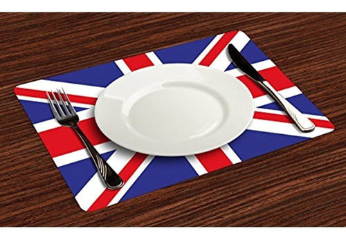 Ambesonne Union Jack Place Mats Set De 4 Classic Traditional 0