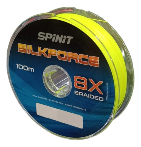 Spinit Silkforce 8x 0.23 mm 30 lb 100m Yellow Multifilament Fishing Line 0