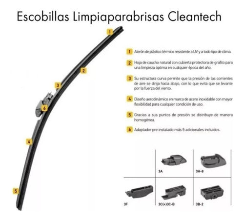 Escobilla Limpia Parabrisa 18  Hella 450mm 2