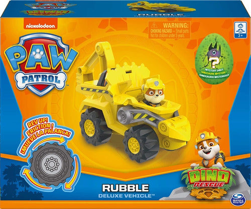 Paw Patrol Dino Rescue Rubbles Deluxe Rev Up Vehicle 5