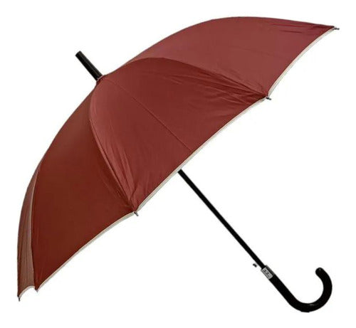 Generic Long Umbrella 80 Cm. Curved Handle Colors 4