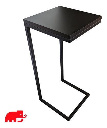 Mamut Industrial Auxiliary Side Table Iron Melamine 1