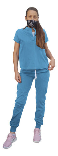 Medical Scrub Suit Mao Neck Superflex by Arciel for Women 64