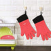 Loveuing Guantes De Cocina Para Horno - Silicona Y Algodon 1