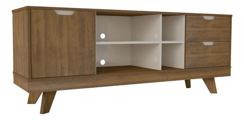 Rack De Living Marrón Mdf Michigan 1