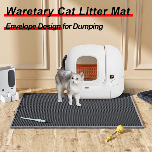 Waretary Cat Litter Mat 76cmx60cm Black 1