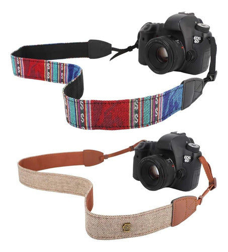 Moko Camera Strap [2 Units], Cotton Woven Universal 0