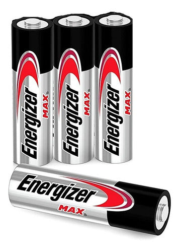 X4 Unidades Pila Cilindro Aa Energizer Max Pilas Alcalinas 0