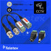 Pack Balun Connector + DC Male Female Plug CCTV 1